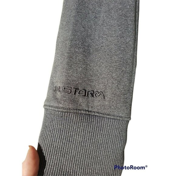 UNDER ARMOUR Hoodie Sweatshirt Medium Gray Athleisure Casual - Picture 7 of 8